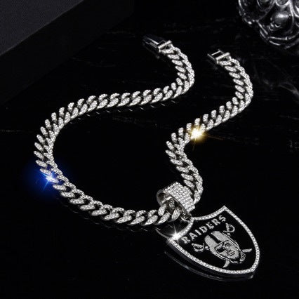 Wholesale Team Necklace Jewelry Diamond Hip Hop Cuban Chain